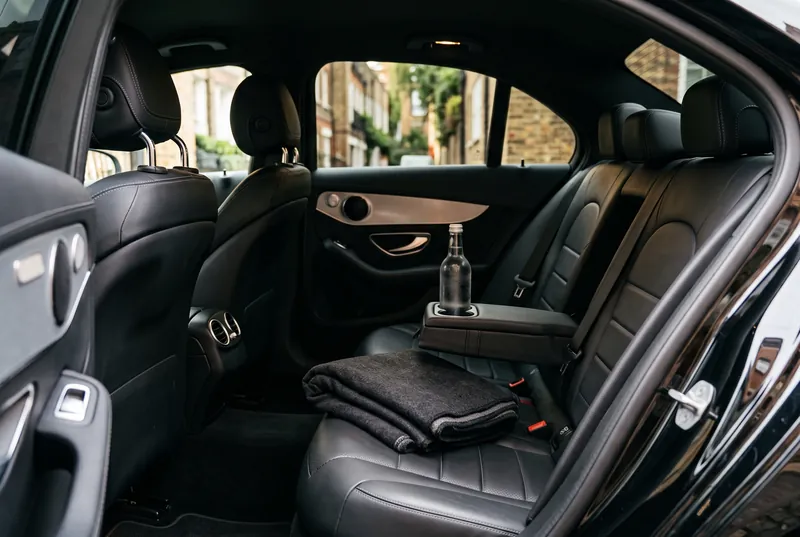 Rear cabin of a Mercedes-Benz C-Class