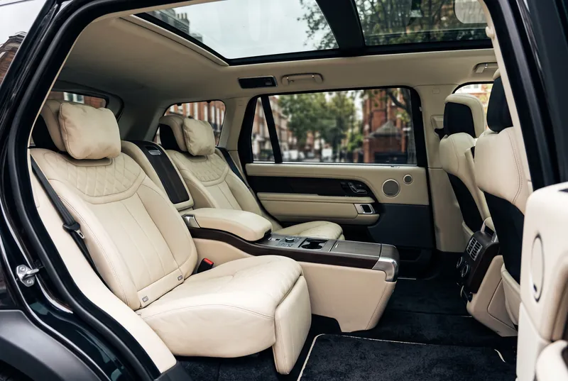 Rear executive seats of a Range Rover Autobiography